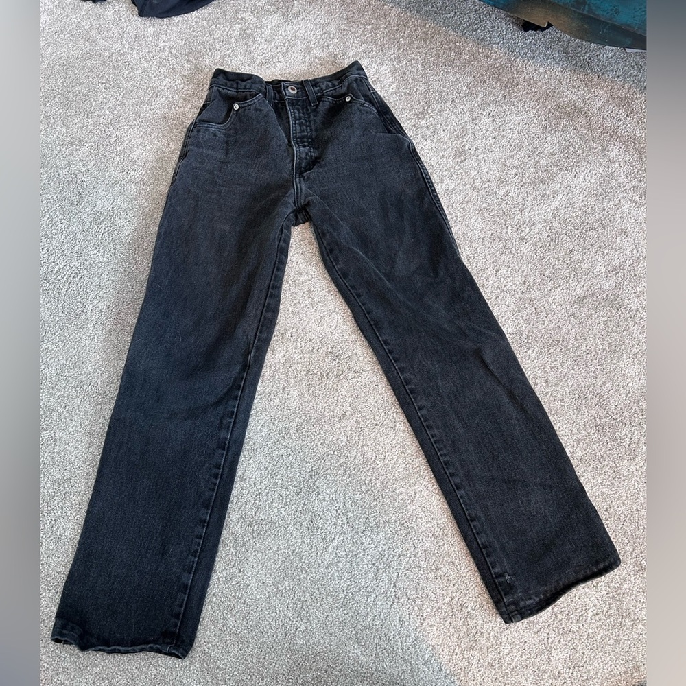Rockies Black Straight-Leg Jeans